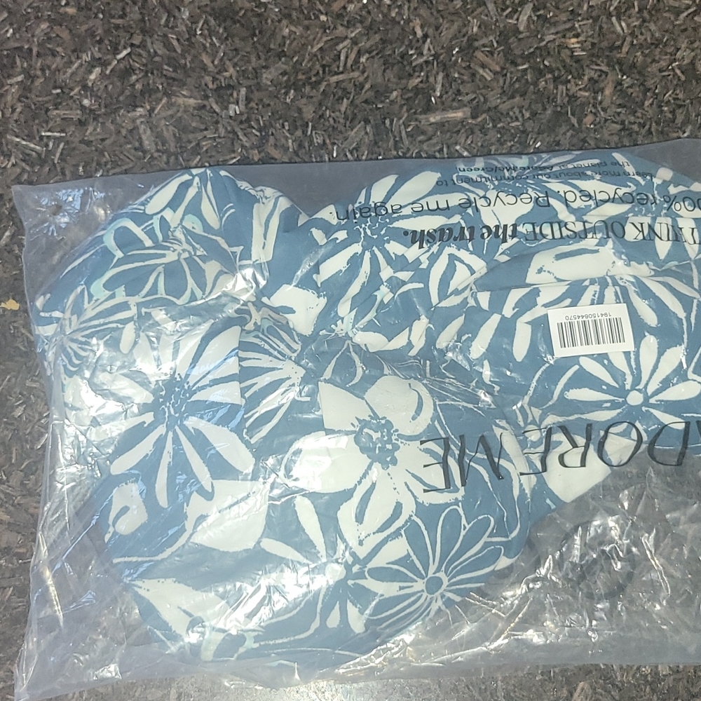 Adore Me Green/teal floral printed one piece swimsuit, NWT size 3X